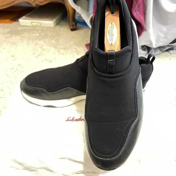 $995 Authentic NIKE SALVATORE FERRAGAMO Made in ITALY Slip-Ons Loafers Sz.9 UK main image 10